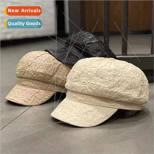 Beret pleated octagonal cap children spring and summer Korea