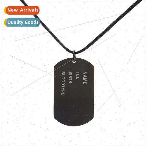 Stainless Steel Name Phone Birthday Blood Type Tag Military