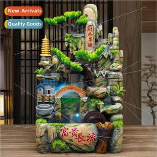 bridge courtyard rockery running decorat Chinese water large