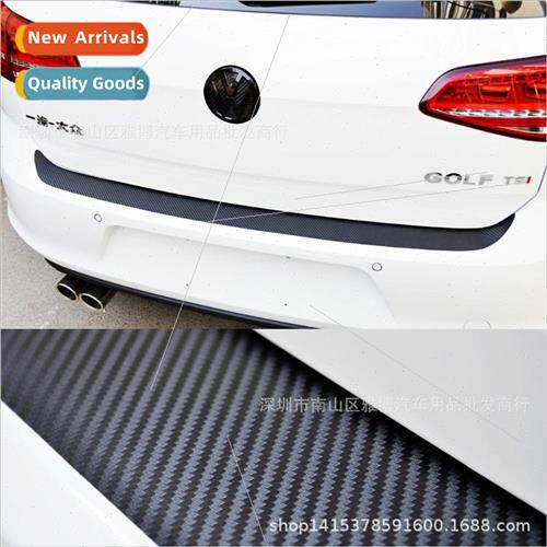 D-779 Carbon Fiber Car Bumper Sticker 3D Trunk Car Sticker G