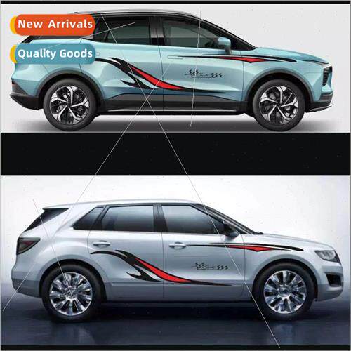 X-132 Universal car body line decals flame stripes personali