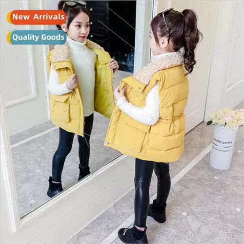 2023 new childrens fashion vest girls fall and winter  of mi