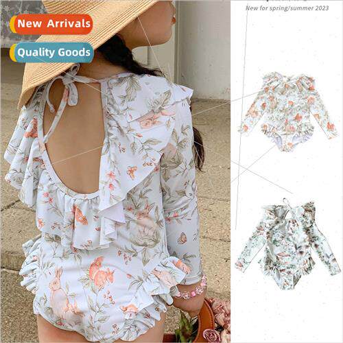 ins girls backless small fresh high-end swimsuit swimsuit ch
