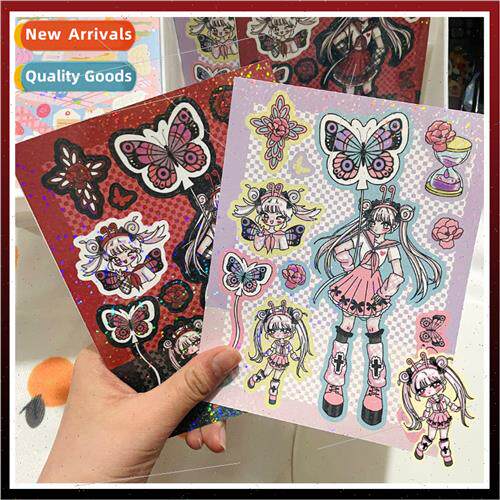 Laser Q  of the character stickers Maiden cartoon decorative