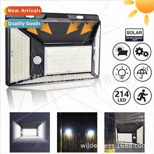 2021 New 316LED Solar Wall ght Home Outdoor ghts Four de ght