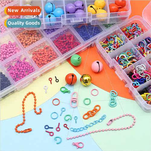 DIY jewelry accessories Colorful metal keychain accessories