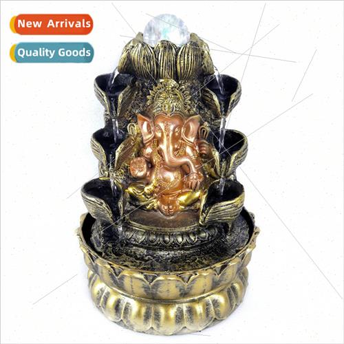 east Asia Elephant God Buddha Elephant Water Crafts Resin Fl