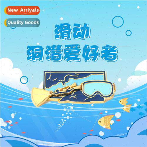 Hailodi Turning Hole Sea Diving Sports Sliding Alloy Pin Div
