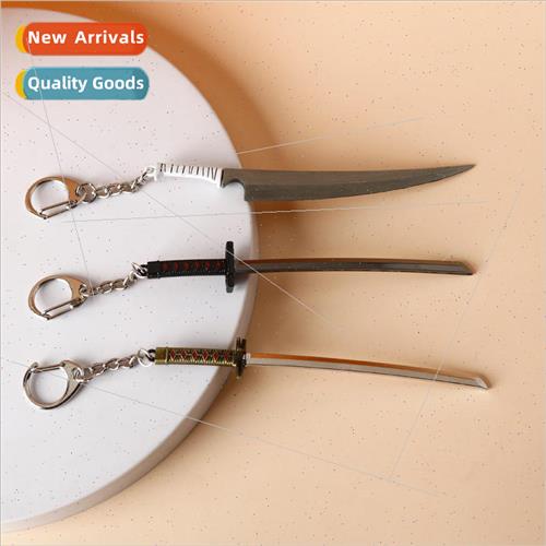 Anime  Shinigami black ride Ichigo knife jewelry keychain cr