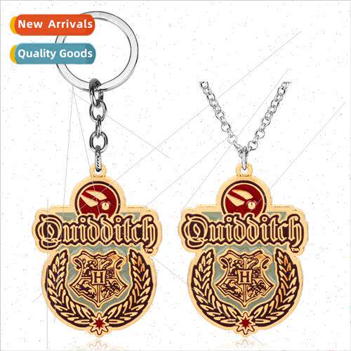 Four Magic Colleges Patterns in One Badge Necklace Keychain