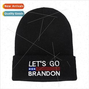BRANDON wool election cap LET`S knitted U.S. embroidery