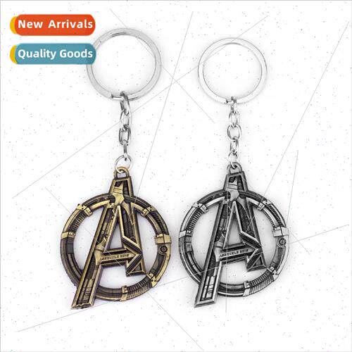 Avengers keychain fashion personality A letter key chain met