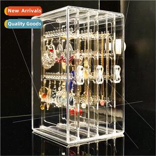 Nasdaq dustproof earrings rack transparent acrylic hanging j