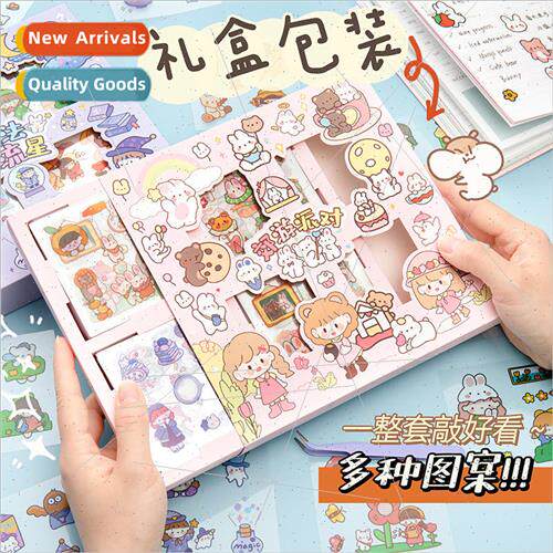 100 cartoon cute handbook stickers gift box material sticker