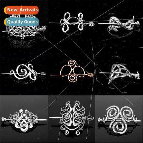 Popular Jewelry Vintage Hairpin Celtic Knot Hairpin Metal Kn