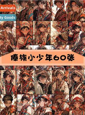 60 Dai Junior Stickers Handsome Boys Famous Ethnic Style Han