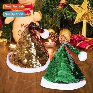 Red Hat Double ded Decor 2023 Sequin Christmas