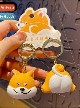 Couple pair buckle Erha pig pig keychain cute exquisite resi