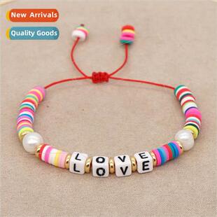 Bohemian ethnic  soft ceramic jewelry s beach seven rainbow