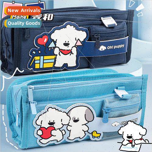 puppy Papi multi-layer Dora pencil bag waterproof canvas pen