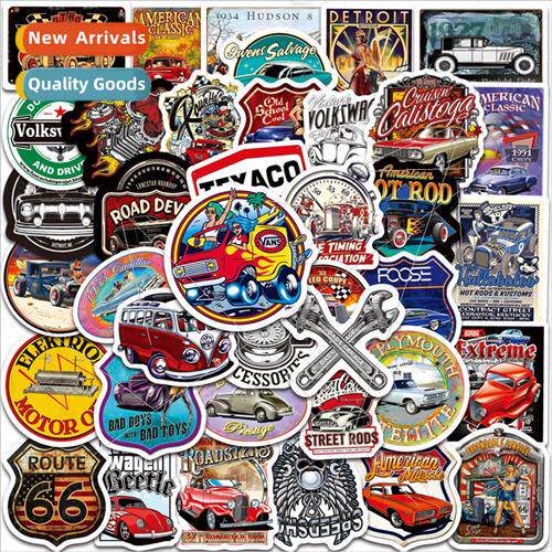 50 vintage classic car hot rod graffiti stickers bicycle com