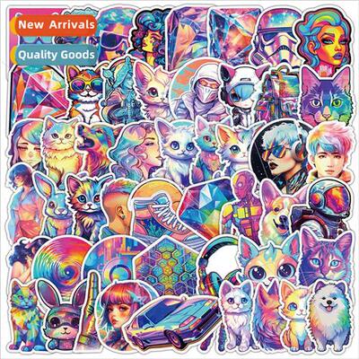 50 pcs of colorful series graffiti stickers computer refrige