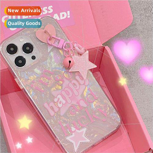 ins Sweet Cool Pink Alphabet 适用 13promax Apple 12 Phone Ca