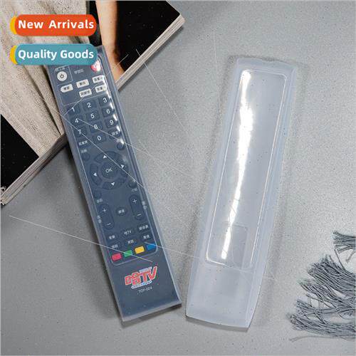 Extra Long TV Remote Control Cover licone Case HD Transparen