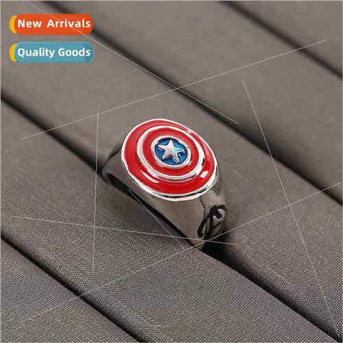 Captain America Ring Avengers Superhero  Ring Jewelry