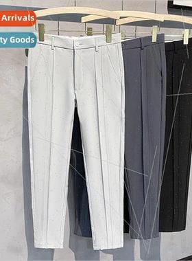 Suit pants mens business light familiar wind fall Slim strai