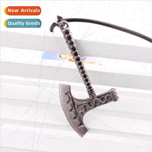 Online game  anime necklace axe model alloy weapon necklace