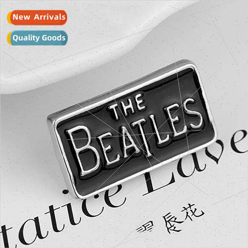 British Rock Band Beatles Pin Badge Beatles Letter Alloy Bro