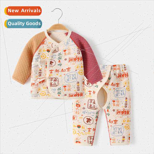Newborn baby monk clothes clothes fall and winter suit newbo