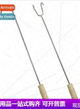 304 201 long handle pick up garbage hook stainless steel met