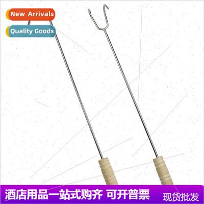 304 201 long handle pick up garbage hook stainless steel met