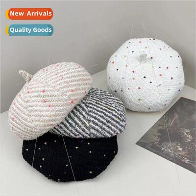 Japanese beret sweet rainbow beanies beret children fall and