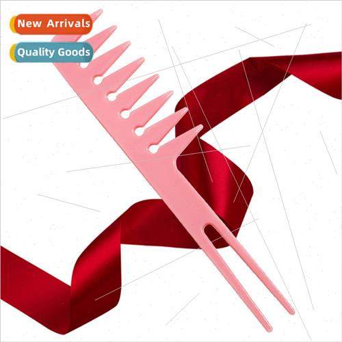 Hair salon picking comb multifunction comb pink smooth hair
