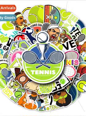 50 tennis sports luggage stickers creative nd waterproof sui