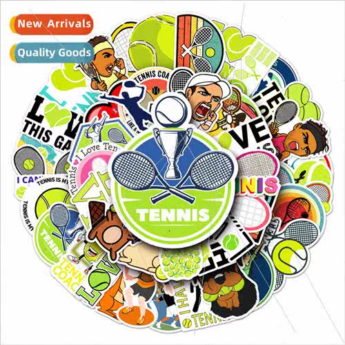 50 tennis sports luggage stickers creative nd waterproof sui
