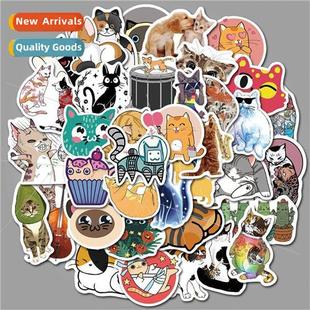 the cartoon graffiti pieces stic tattoo into cat cute