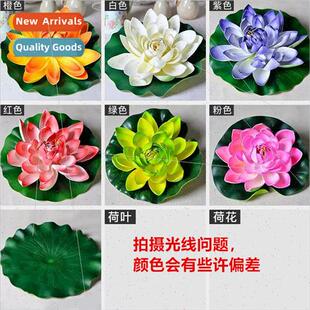 Pool floating simulation lotus lotus leaves fish tank decora
