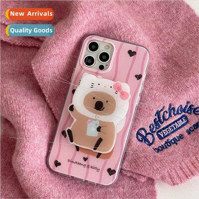 Cute kt cat persimmon pepper bear 适用 15ProMax magnetic sta