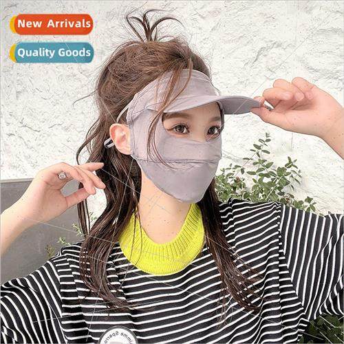 Full face sunscreen mask UV face kini ice silk face mask sum图片