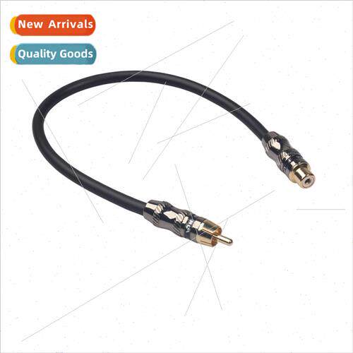 Aluminum foil shielded zinc alloy shell gold-plated plug RCA