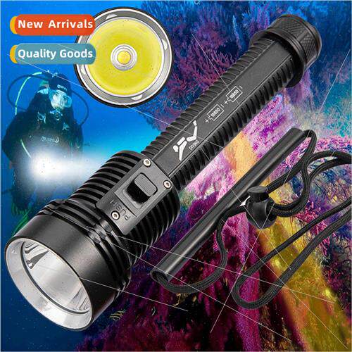 New diving flashlight magnetic switch fixed focus far shooti