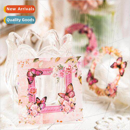 Mirror Butterfly Love Series PET Stickers Vintage Butterfly
