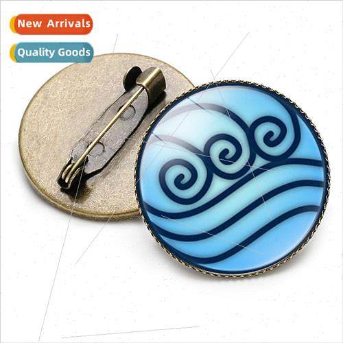 Crystal Badge Vintage Brooch Descending Avatar Last Airbende