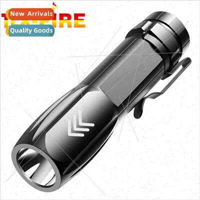 New mini flashlight aluminum alloy built-in battery outdoor