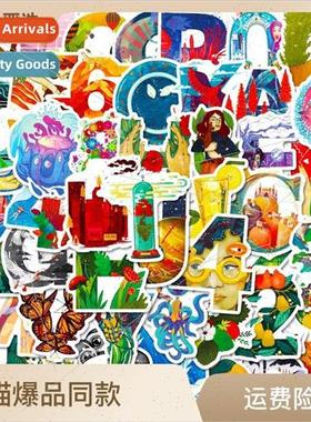 50 Illustrated Characters Series Stickers Artistic Sense Kid