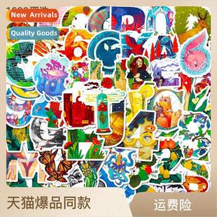 50 Illustrated Characters Series Stickers Artistic Sense Kid